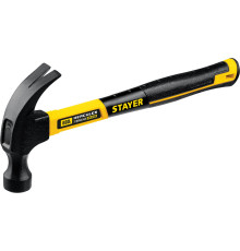 STAYER Fiberglass, 680 г, с фиберглассовой рукояткой, столярный молоток-гвоздодёр, Professional (2026)