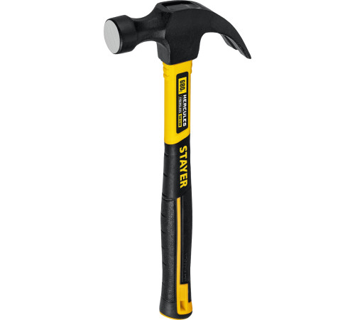 STAYER Fiberglass, 680 г, с фиберглассовой рукояткой, столярный молоток-гвоздодёр, Professional (2026) купить  в Сочи