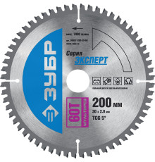 ЗУБР Мультирез, 200 x 30 мм, 60Т, пильный диск по алюминию, Профессионал (36907-200-30-60)