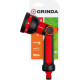 GRINDA N-8, с регулятором напора, 8 режимов, двухкомпонентный, поливочный пистолет (8-427188) купить  в Сочи