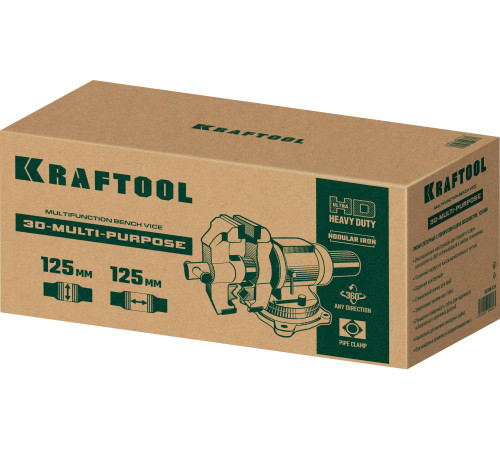 KRAFTOOL 3D Multi-Purpose, 125 мм, Чугунные слесарные тиски (32706-125) купить  в Сочи KRAFTOOL 3D Multi-Purpose, 125 мм, Чугунные слесарные тиски (32706-125) купить  в Сочи