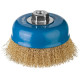 ЗУБР 125 мм, витая стальная латунированная проволока 0.3 мм, чашечная щетка-крацовка для УШМ, Профессионал (3526-125) купить  в Сочи