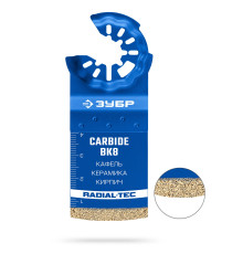 ЗУБР CARBIDE ВК8 Р60, 35x40 мм полотно с твердосплавной крошкой: керамика, кирпич, пенобетон (15577-35-40)
