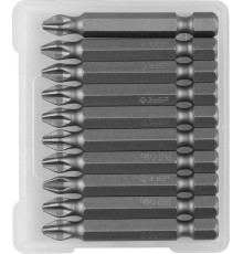 ЗУБР 10 шт, PH2, 50 мм, кованые биты (26001-2-50-10) ЗУБР 10 шт, PH2, 50 мм, кованые биты (26001-2-50-10)