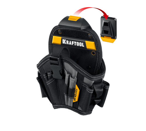 KRAFTOOL KH-17 кобура для шуруповерта с быстросъёмным креплением FastClip, большая (38768) купить  в Сочи