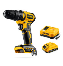 STEHER 20 В, 45 Н·м, 1 АКБ LMS (2 А·ч), бесщеточная ударная дрель-шуруповерт (CBS-45-21)