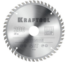 KRAFTOOL Precision, 200 х 32 мм, 48Т, пильный диск по дереву (36952-200-32)