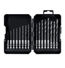 STAYER НЕХ-1/4″, 16 шт, набор сверл по металлу для винтовёртов и шуруповертов IMPACT READY (29603-H16)