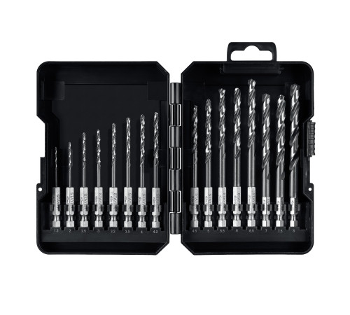 STAYER НЕХ-1/4″, 16 шт, набор сверл по металлу для винтовёртов и шуруповертов IMPACT READY (29603-H16) купить  в Сочи