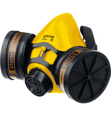 STAYER HF-6000, два фильтра A1 в комплекте, респиратор противогазовый, Professional (11175)