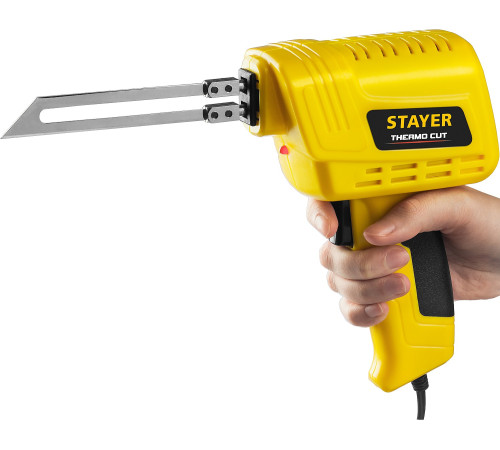 STAYER Thermo cut, 150 Вт, в наборе: 2 ножа, быстрый рез пенопласта + пластика, прибор для терморезки (45255-H2) купить  в Сочи