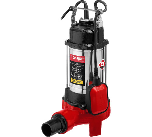 ЗУБР 1100 Вт, фекальный насос с режущим механизмом (НПФ-1100-Р) купить  в Сочи