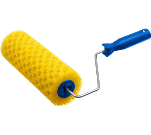 ЗУБР ГОРОШЕК, 80 х 230 мм, бюгель 6 мм, структурный поролон, для водоэмульсионных, акриловых красок и эмали, малярный валик (0369-24) купить  в Сочи