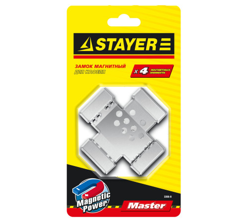 STAYER 4 шт, магнитный замок для кафеля (3395-B) купить  в Сочи