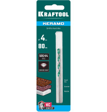 KRAFTOOL Keramo, 4 х 80 мм, тв.сплав КС, сверло по керамограниту (29175-080-4)