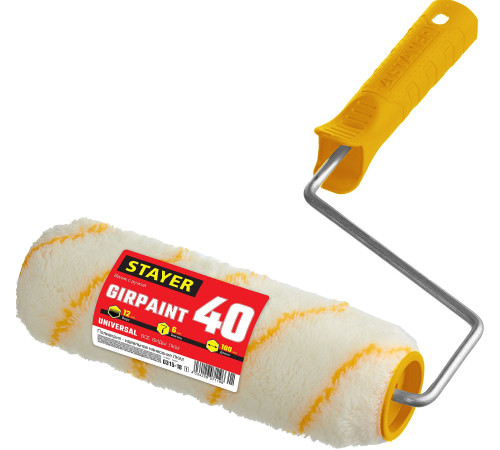 STAYER GIRPAINT, 40 х 180 мм, бюгель 6 мм, ворс 12 мм, полиакрил, все виды ЛКМ, малярный валик (0315-18) купить в Сочи STAYER GIRPAINT, 40 х 180 мм, бюгель 6 мм, ворс 12 мм, полиакрил, все виды ЛКМ, малярный валик (0315-18) купить в Сочи