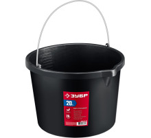ЗУБР 20 л, высокопрочное с носиком, строительное пластиковое ведро (06093-20)
