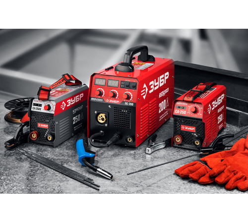 ЗУБР ММА, 250 А, КОМПАКТ, сварочный аппарат инверторный, макс. электрод Ø 6.0 мм (СА-250К) купить  в Сочи