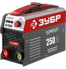 ЗУБР ММА, 250 А, КОМПАКТ, сварочный аппарат инверторный, макс. электрод Ø 6.0 мм (СА-250К)