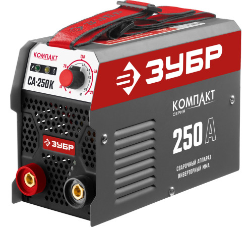 ЗУБР ММА, 250 А, КОМПАКТ, сварочный аппарат инверторный, макс. электрод Ø 6.0 мм (СА-250К) купить  в Сочи
