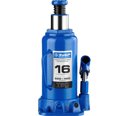 ЗУБР 16 т, 228 - 465 мм, бутылочный гидравлический домкрат, Профессионал (43060-16) купить  в Сочи
