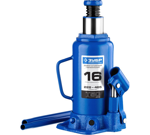 ЗУБР 16 т, 228 - 465 мм, бутылочный гидравлический домкрат, Профессионал (43060-16) купить  в Сочи