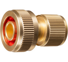 GRINDA BC-34A, 3/4″, для шланга, с автостопом, из латуни, быстросъёмный соединитель, PROLine (8-426130)