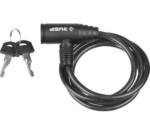 ЗУБР 650 мм, d 6 мм, 2 ключа, тросовый замок (37269-65) купить  в Сочи