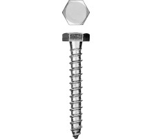 ЗУБР ШДШ, DIN 571, 40 х 8 мм, цинк, 80 шт, шуруп с шестигранной головкой (4-300451-08-040)