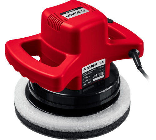 ЗУБР АВТО, d 240 мм, 140 Вт, полировальная машина (ЗПМ-240) купить  в Сочи