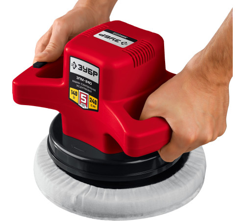 ЗУБР АВТО, d 240 мм, 140 Вт, полировальная машина (ЗПМ-240) купить  в Сочи