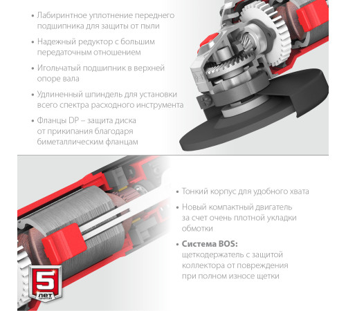 ЗУБР Компакт, 800 Вт, d115 мм, УШМ (УШМ-115-805) купить  в Сочи