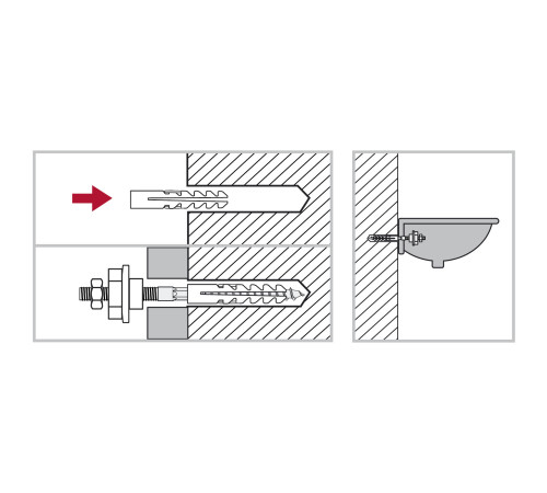 ЗУБР 14 мм, набор для крепления раковин, Профессионал (44216) купить  в Сочи