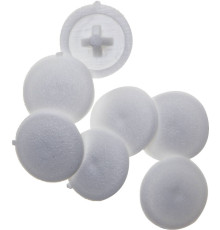 ЗУБР шлиц №2, цвет белый, 40 шт, декоративная заглушка под шуруп (4-308156-3)