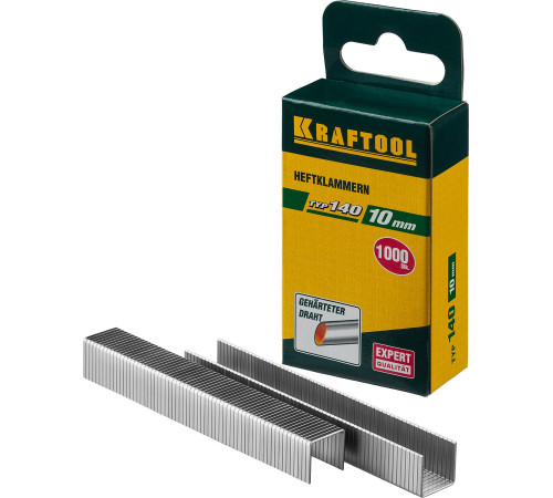 KRAFTOOL тип 140 (G/11/57) 10 мм, 1000 шт, калибр 20GA, скобы для степлера (31680-10) купить  в Сочи