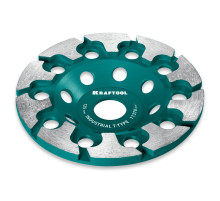 KRAFTOOL T-Type d 125 мм, сегментная алмазная чашка, INDUSTRIAL (33446-125)