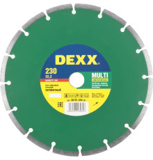 DEXX Multi Universal, 230 мм, (22.2 мм, 7 х 2.4 мм), сегментный алмазный диск (36701-230)