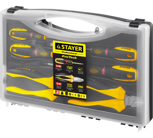 STAYER Hercules, 6 предм., набор губцевого инструмента (2202-H6) купить в Сочи STAYER Hercules, 6 предм., набор губцевого инструмента (2202-H6) купить в Сочи
