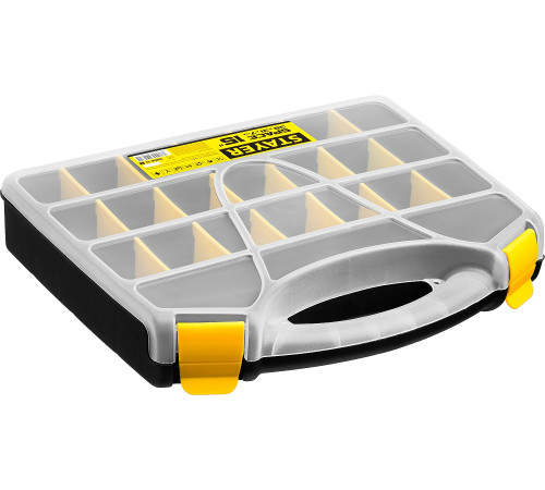 STAYER SPACE-15, 380 х 310 х 70 мм, (15″), пластиковый органайзер с 21 ячейкой (38038-15) купить  в Сочи