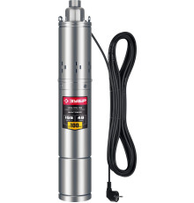 ЗУБР 1300 Вт, 155 м напор, скважинный винтовой насос, корпус из нержавеющей стали (НСВ-100-155)