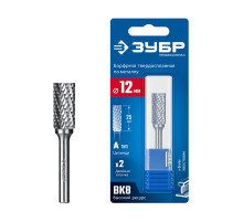 ЗУБР 12х25 мм, тип А (цилиндр с гладким торцом), хв-к 6 мм, твердосплавная борфреза, ПРОФЕССИОНАЛ (28800-12-25)