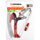 GRINDA HX-350, 350 мм, лезвия закалены, антикор. покрытие, храповый механизм, пила хромированная, режущий крюк, штанговый сучкорез (8-424431) купить в Сочи