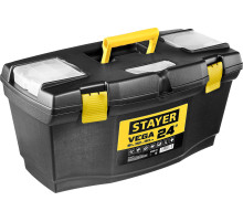 STAYER VEGA-24, 610 х 320 х 300 мм, (24″), пластиковый ящик для инструментов (38105-21)