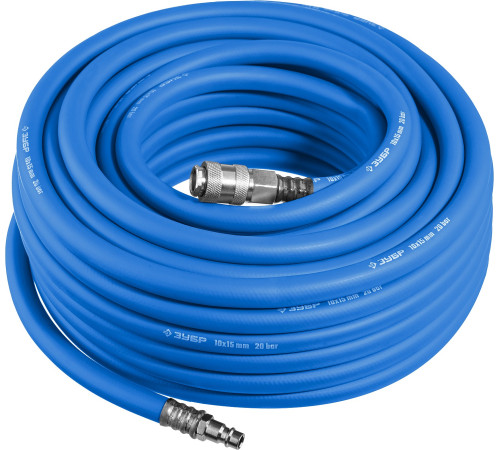 ЗУБР 15 м, 10 х 15 мм, 20 бар, воздушный шланг с фитингами рапид, Профессионал (6481-15) купить  в Сочи