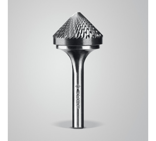 ЗУБР 25х12 мм, тип K (зенкер с вершиной 90°), хв-к 6 мм, твердосплавная борфреза, ПРОФЕССИОНАЛ (28809-25-12) купить  в Сочи