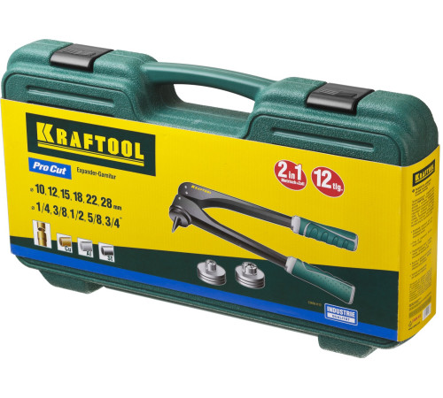 KRAFTOOL Pro Cut, 10 - 28 мм, 1/4 - 7/8″, расширитель-калибратор для труб (23650-H12) купить в Сочи KRAFTOOL Pro Cut, 10 - 28 мм, 1/4 - 7/8″, расширитель-калибратор для труб (23650-H12) купить в Сочи