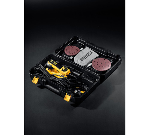 STEHER BOS-25 Duo, d125 / d150 мм, 2.5 мм, 350 Вт, бесщеточная орбитально-шлифовальная машина, кейс (BOS-25) купить  в Сочи