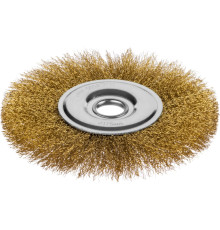 MIRAX 175 мм, витая стальная латунированная проволока 0.3 мм, щетка дисковая для УШМ (35141-175)