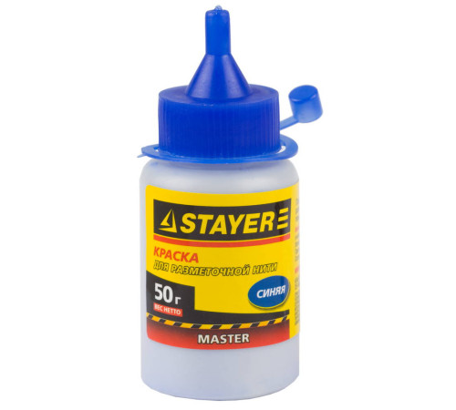 STAYER 50 г, синяя, краска для малярных разметочных шнуров (0640-1) купить  в Сочи