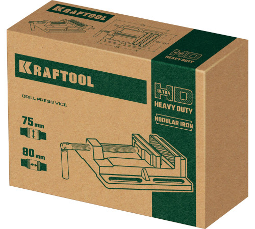 KRAFTOOL 75 мм, станочные сверлильные тиски (32715-75) купить  в Сочи